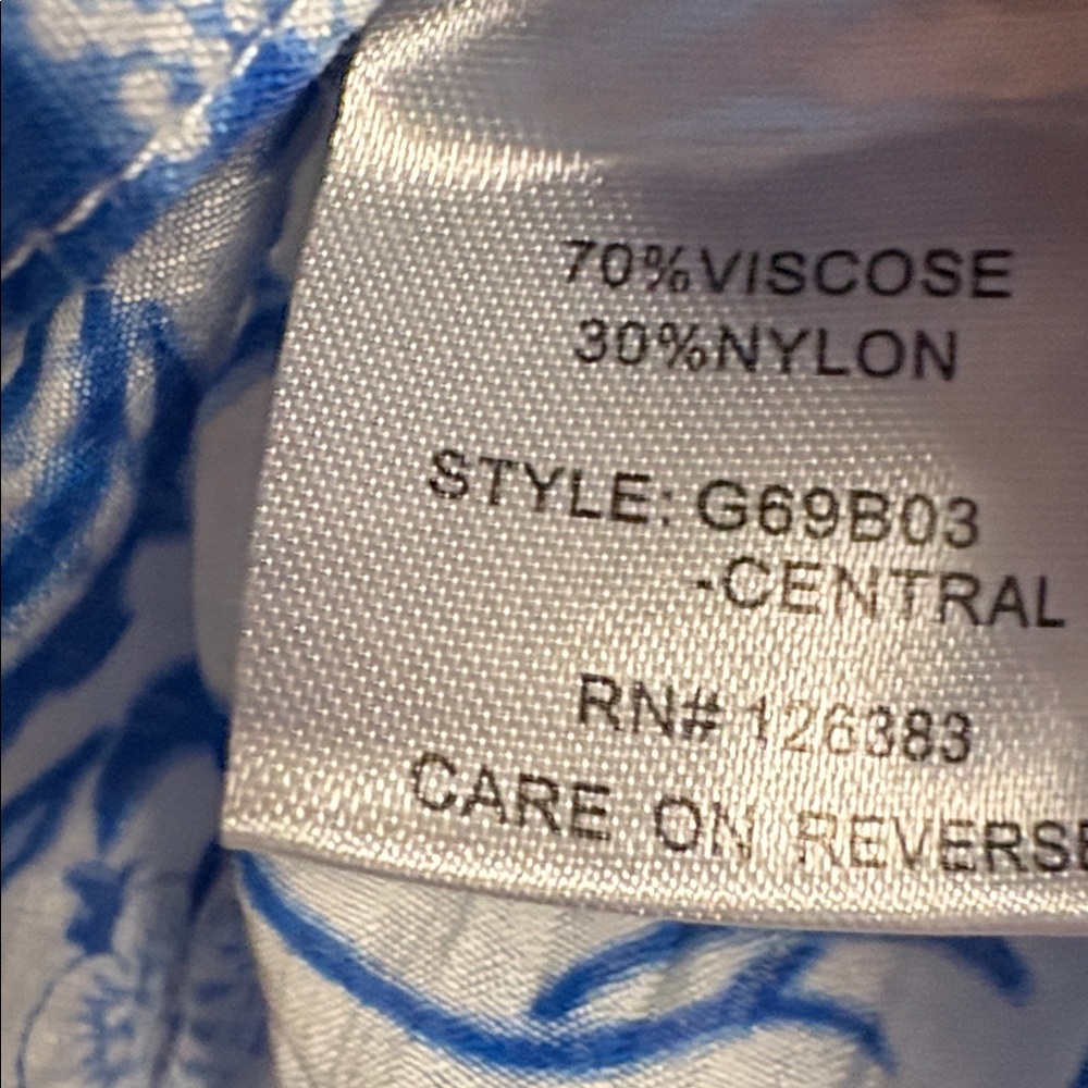 EUC [Ethyl] Celine Central Button-Up Flowy Lightweight Blouse Shirt Top Womens M - Picture 10 of 10